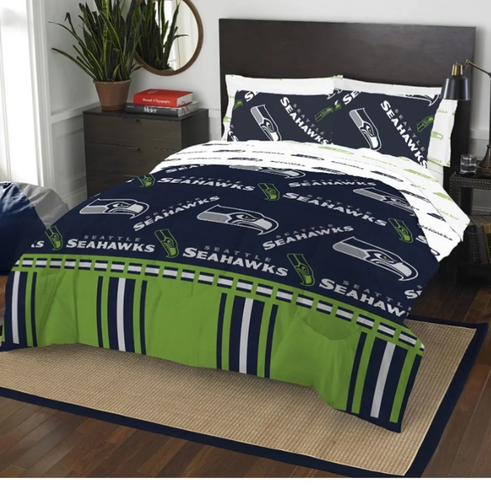 Seattle Seahawks bed in a bag Comforter set. Full Size